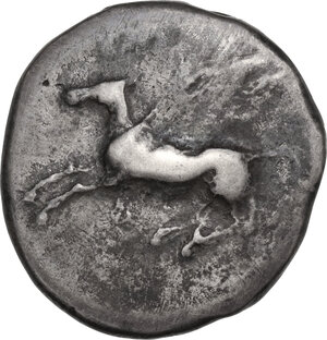 obverse: Corinthia, Corinth. AR Stater 22 mm. c. 285-146 BC