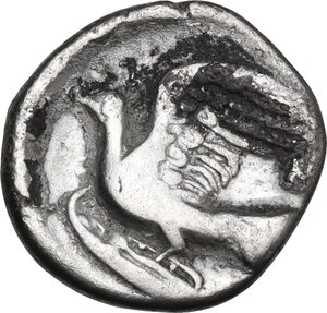 reverse: Sikyonia, Sikyon. AR Hemidrachm, 4th century BC