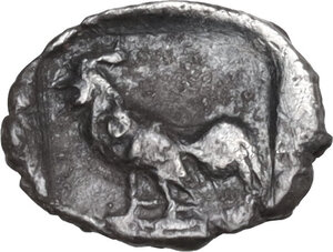 reverse: Troas, Dardanos. AR Hemiobol, late 5th century BC