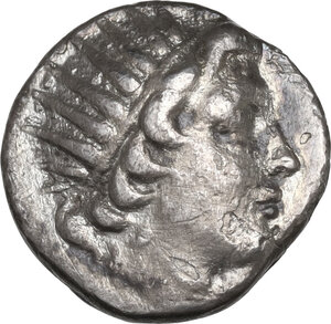 obverse: Islands off Caria, Rhodes. AR Drachm, c. 188-170 BC. AR Drachm. ‘Plinthophoric’ coinage. Anaxidokos, magistrate