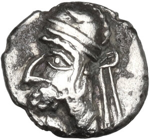 obverse: Persis.  Prince Y (1st century AD). AR Obol