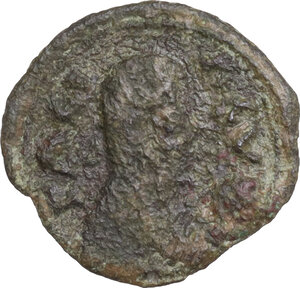 obverse: Kingdom of Axum.  Anonymous ‘BACIΛEYC’ issue. Temp. of Ezanas. . AE Unit, c. mid 340s-380(?). Struck 360-circa 380(?)