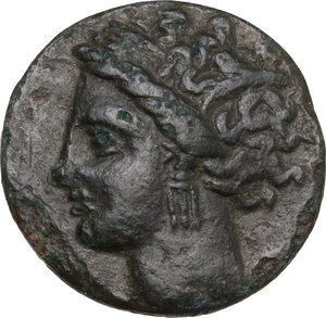 obverse: Zeugitania, Carthage. AE 14 mm. c. 400-350 BC
