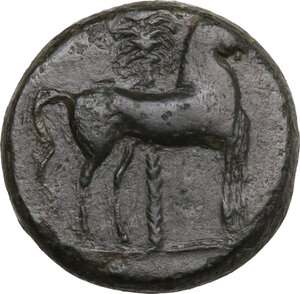 reverse: Zeugitania, Carthage. AE 14 mm. c. 400-350 BC