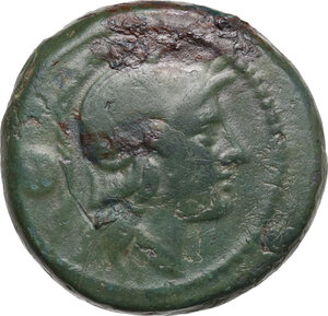 obverse: Anonymous post-semilibral series. AE Uncia, c. 215-212 BC. Rome mint