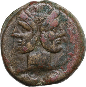 obverse: Anonymous sextantal series. AE As, after 211 BC