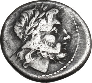 obverse: Anonymous. AR Victoriatus, 215-214 BC, Sicily (?)