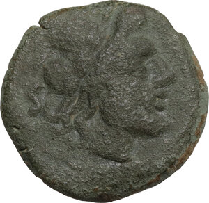 obverse: Anonymous. AE Semis, 157-156 BC. Rome(?) mint