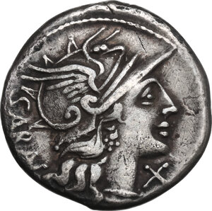 M. Atilius Saranus. AR Denarius, 148 BC