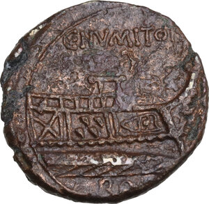 reverse: C. Numitorius C.f. AE Quadrans, 133 BC
