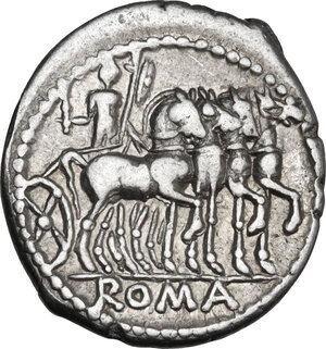 reverse: M. Acilius M.f. AR Denarius, 130 BC