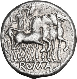 reverse: M. Acilius M.f. AR Denarius, 130 BC
