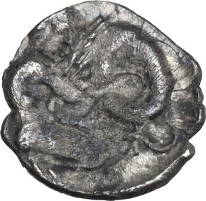 reverse: Central and Southern Campania, Neapolis. AR Obol 10 mm. 320-300 BC