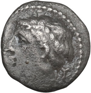obverse: Central and Southern Campania, Neapolis. AR Obol 10 mm. 320-300 BC