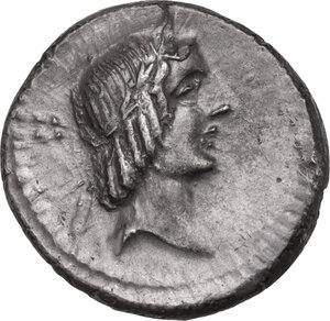 obverse: L. Calpurnius Piso Frugi. AR Denarius. 90 BC. Rome mint