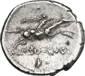 reverse: L. Calpurnius Piso Frugi. AR Denarius, 90 BC