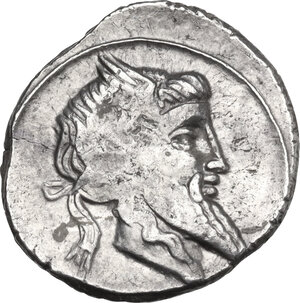 obverse: Q. Titius. AR Denarius. 90 BC. Rome mint