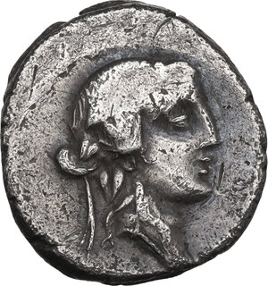 obverse: Q. Titius. AR Denarius, 90 BC