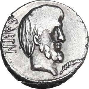 obverse: L. Titurius Sabinus. AR. 89 BC. Rome mint