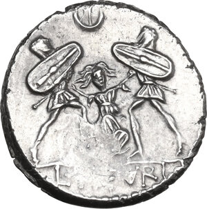 reverse: L. Titurius Sabinus. AR. 89 BC. Rome mint