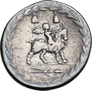 reverse: Mn. Fonteius C.f. . AR Denarius, 85 BC