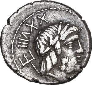 obverse: L. Lucretius Trio. AR Denarius, 74 BC