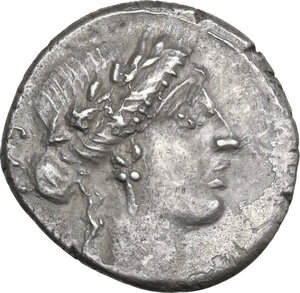 obverse: Mn. Acilius. AR Denarius, 49 BC