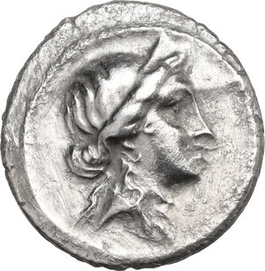obverse: Julius Caesar. AR Denarius. 47-46 BC