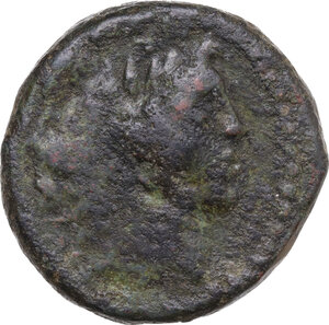 obverse: Sextus Pompeius Magnus Pius. AE As, Sicily c. 42-38 BC