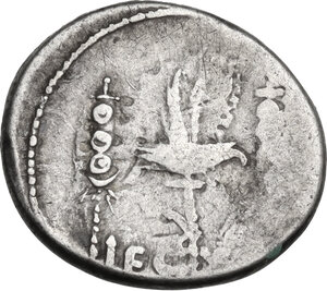 reverse: Mark Antony. AR Denarius. mint moving with Mark Antony, 32-31 BC