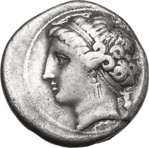 obverse: Central and Southern Campania, Neapolis. AR Didrachm, c. 290-250 BC