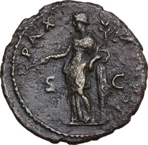 reverse: Domitian as Caesar under Vespasian (69-79). AE As