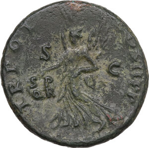 reverse: Trajan (98-117 AD). AE As. Rome mint