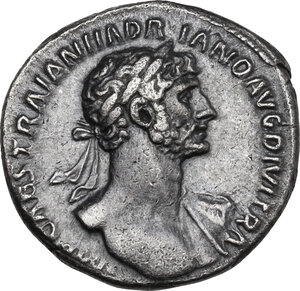 obverse: Hadrian (117-138). AR Denarius. Rome mint