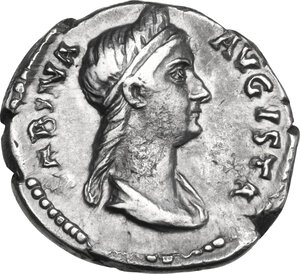 obverse: Sabina, wife of Hadrian (died 137 AD). AR Denarius