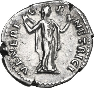 reverse: Sabina, wife of Hadrian (died 137 AD). AR Denarius