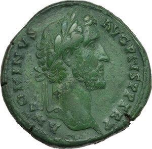 obverse: Antoninus Pius (138-161). AE Sestertius. Rome mint