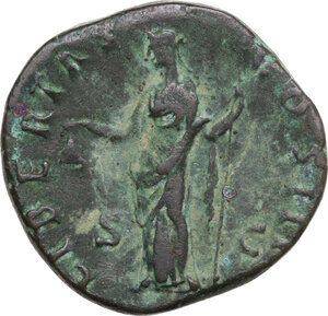 reverse: Antoninus Pius (138-161). AE Sestertius, 154-155
