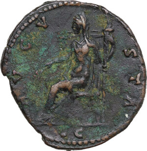 reverse: Diva Faustina I (died 141 AD). AE As, 141 AD