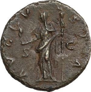 reverse: Diva Faustina I (died 141 AD). AE As, 141 AD