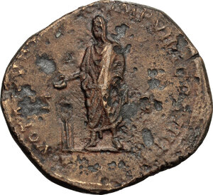 reverse: Marcus Aurelius (161-180). AE Sestertius, 177 AD