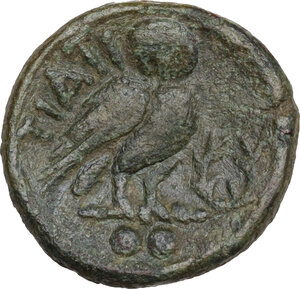 reverse: Northern Apulia, Teate. AE Biunx, c. 225-200 BC