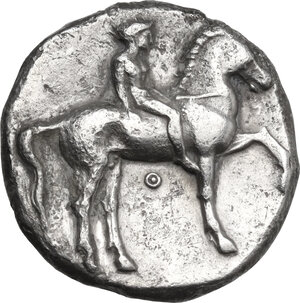obverse: Southern Apulia, Tarentum. AR Nomos, 365-355 BC