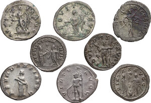 reverse: The Roman Empire. Multiple lot of eight (8) BI Antoniniani