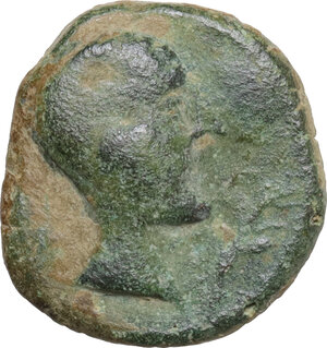 Castulo. AE Half Unit-Semis, early 1st century BC