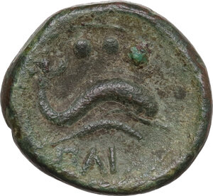 reverse: Northern Lucania, Paestum. AE Quadrans, c. 218-201 BC. Second Punic War,