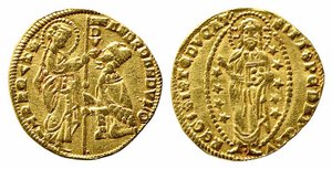 obverse: VENEZIA. Andrea Dandolo (1343-1354). Ducato Au (3,41 g). Montenegro 93. qSPL