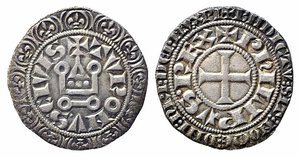 obverse: FRANCIA. Filippo IV (ca. 1305). Grosso Tornese Ag (3,27 g). SPL