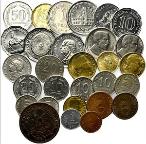 obverse: ARGENTINA. Lotto di 29 monete con bustine di vecchia raccolta. SPL-FDC