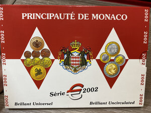 obverse: MONACO. EURO divisionale 2002. FDC
